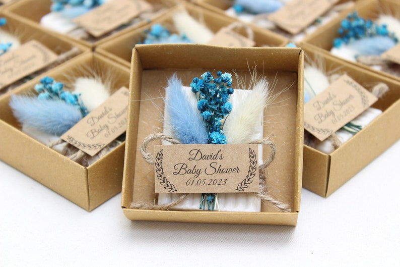 Handmade Baby Shower Scented Soap Favors, Baby Shower Favors for Guests in Bulk, Rustic Wedding Favors, Bridal Shower Soaps, Unique Soap image 1