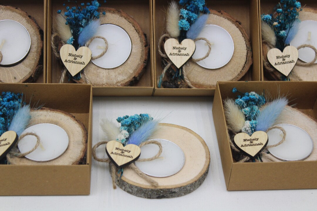 50 Pcs Personalized Candle Wedding Favors, Wedding Favors for Guests in ...