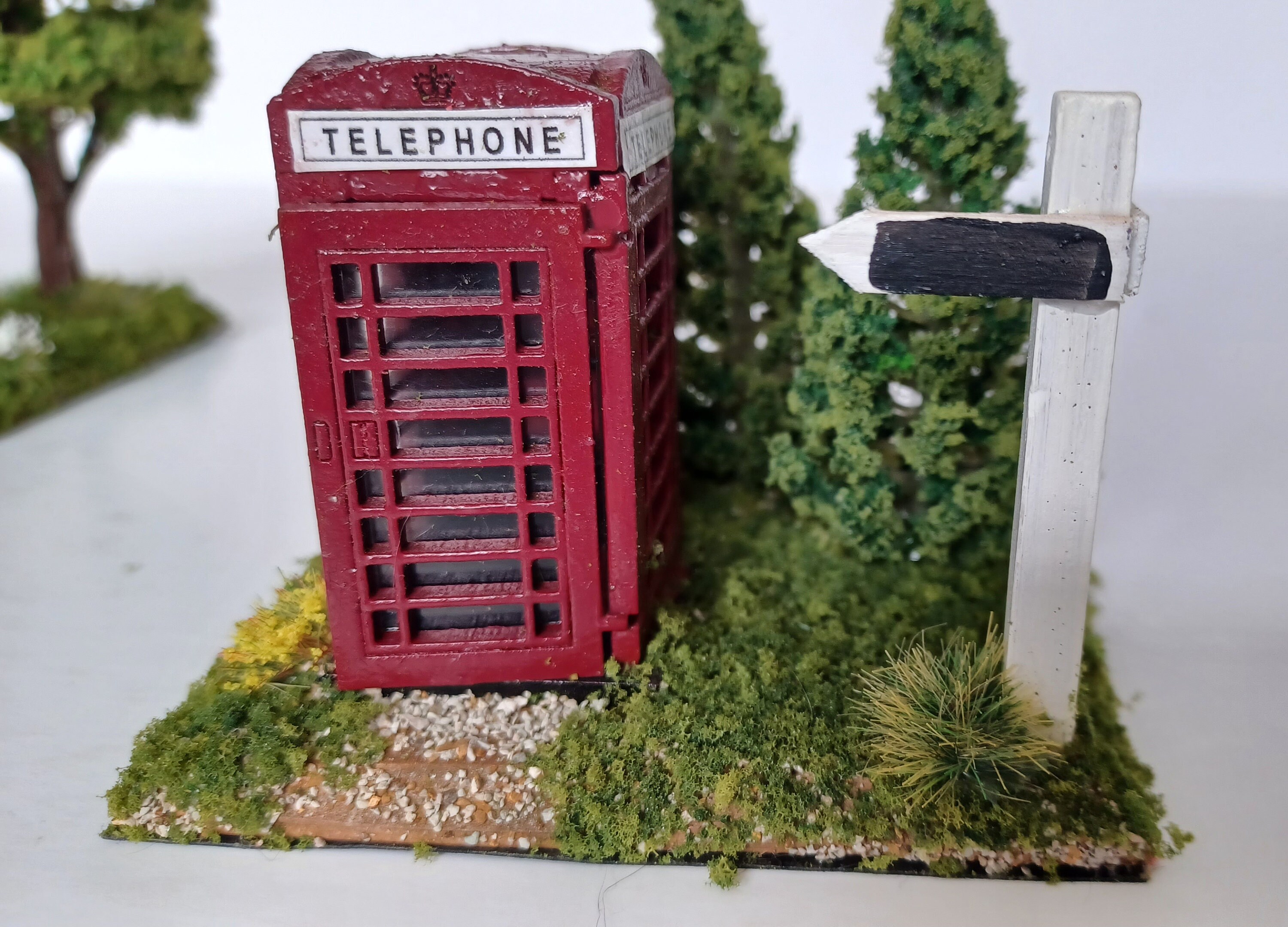 Miniature Cabine Téléphonique Post-Apo - Scénario G202 - Décoration Maquette