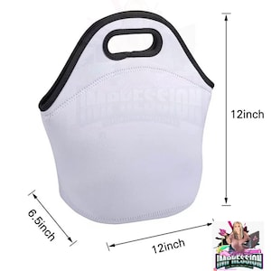 Sublimation Blank Neoprene Lunch Tote