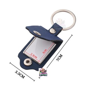Leather Sublimation picture Keychain