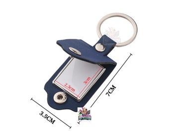 Leather Sublimation picture Keychain
