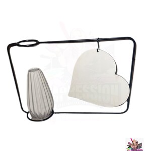 Sublimatie blanco mdf hartfotolijst met vaas