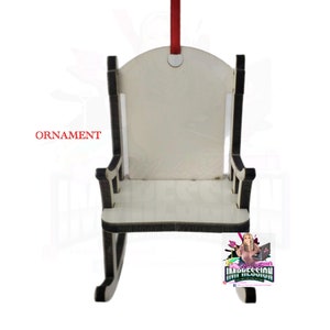 Sublimation Memorial Rocking Chair Ornament