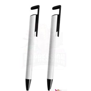 Sublimation Blank metal Ball point pen with stand and Shrink Wrap