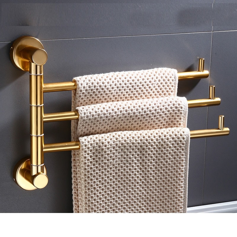 Luxury Gold Bathroom Towel Pole / Rotating Aluminium Alloy - Etsy