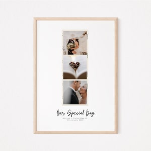 Personalised Film Strip Photo Print | Gifts for Couples | Photography | Wedding | Engagement | Family | Present | Home Decor | A3 A4 A5