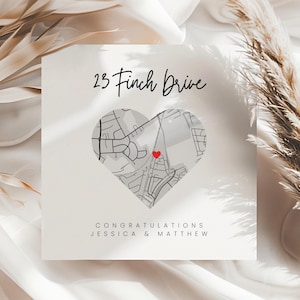 Personalised New Home Card | Hand Drawn Map | Housewarming Card | New Adventures | Congratulations Housewarming | Custom Drawing Sketch