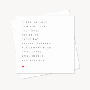 Poesia "Pensando a te" / Regalo di condoglianze / Resta forte / Biglietto di lutto / Invio di amore / Biglietto di dolore / Mi dispiace per la tua perdita