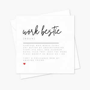 Nouvelle carte de travail Bestie Work | vous pouvez le faire | Nouvel emploi, bonne chance | Bravo | Meilleur ami | Vous avez cette carte de chance | Nouvelle aventure