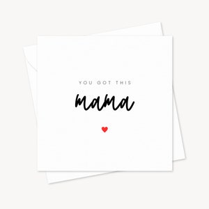 Je hebt deze mama | Nieuwe babykaart | Mama als kaart | Babymeisje | Babyjongen | Kaart voor ouders verwachten | Gefeliciteerd | Minimalistische kaart