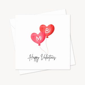 Gepersonaliseerde eerste valentijnskaart ballonnen | Echtgenoot Vrouw Vriendin Vriendje Verloofde Partner | Jubileum bruiloft verloving | Ik hou van jou