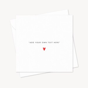 Voeg je eigen tekst toe | Volledig aangepaste wenskaart | Aanpasbaar verjaardagslied Songtekst citaat sentimenteel gezegde | Op maat gemaakt gepersonaliseerd cadeau