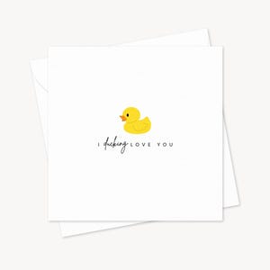 Je t'aime | Carte de Saint-Valentin drôle | Personnalisé | Mari Épouse Petite amie Petit ami Fiancé Partenaire | Anniversaire de mariage Fiançailles