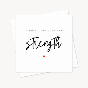 Ti mando amore e forza / Regalo di condoglianze / Biglietto per amico / Ti mando amore / Biglietto di dolore / Mi dispiace per la tua perdita / Biglietto di motivazione