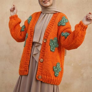 Kaktus Strickjacke & Pullover - Kaktus Pullover - Dessert Baum gemustert - Kaktus Strickjacke - Plus übergroße Optionen