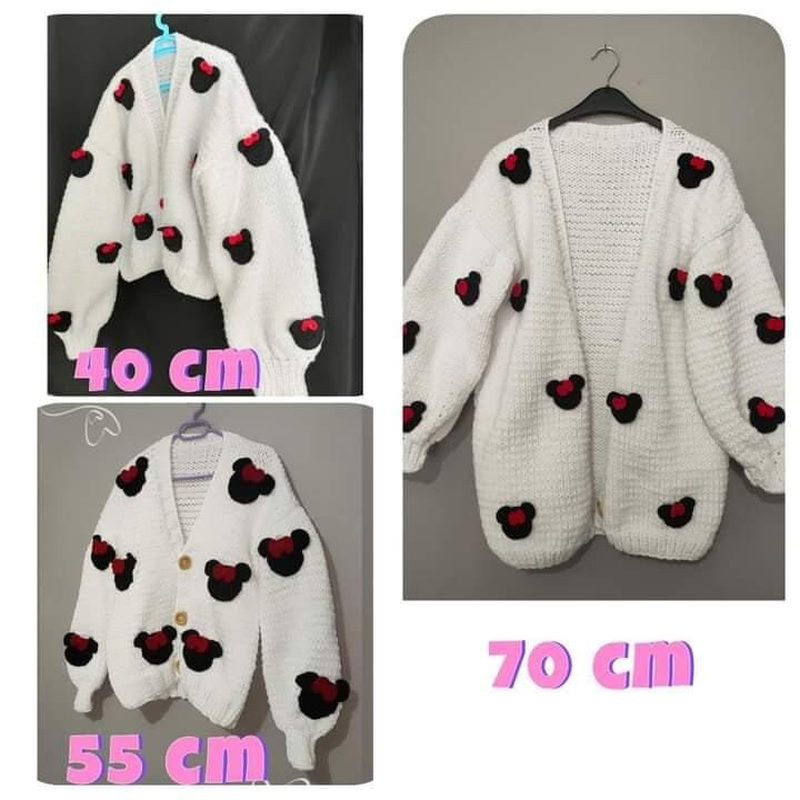 Cardigan sweater mickey Mouse Cardigan Minnie Mouse Pullover