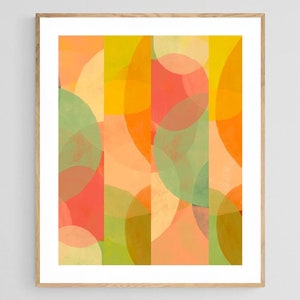 Abstract Art Print, Modern Art Print, Geometric Art Print, Circle Artwork, Abstract Wall Art, Mid Century Design, Mid Century Art Print