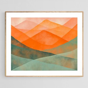 Mountain Art Print, Abstract Art Print, Modern Art Print, Watercolor Art Print, Abstract Wall Art, Watercolor Painting, Abstract Landscape