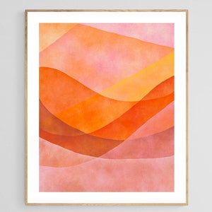 Mountain Art Print, Abstract Art Print, Modern Art Print, Watercolor Art Print, Abstract Wall Art, Watercolor Painting, Abstract Landscape