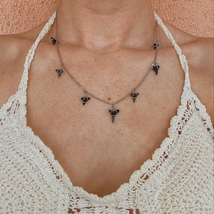 Shark Tooth Necklace | shark teeth | beach gift | Summer Jewelry | Beach Boho Jewelry | Beach Choker| OBX | Shark Sheek | Gift For her