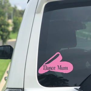Dance Mum Decal Bumper Sticker - great for car windows phones tablets and laptops - Custom designs available