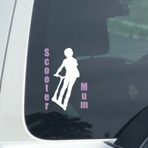Scooter Mum Decal Sticker - Vinyl Scooter Mum Decal - Scooter Decal for Mum - Custom Decals
