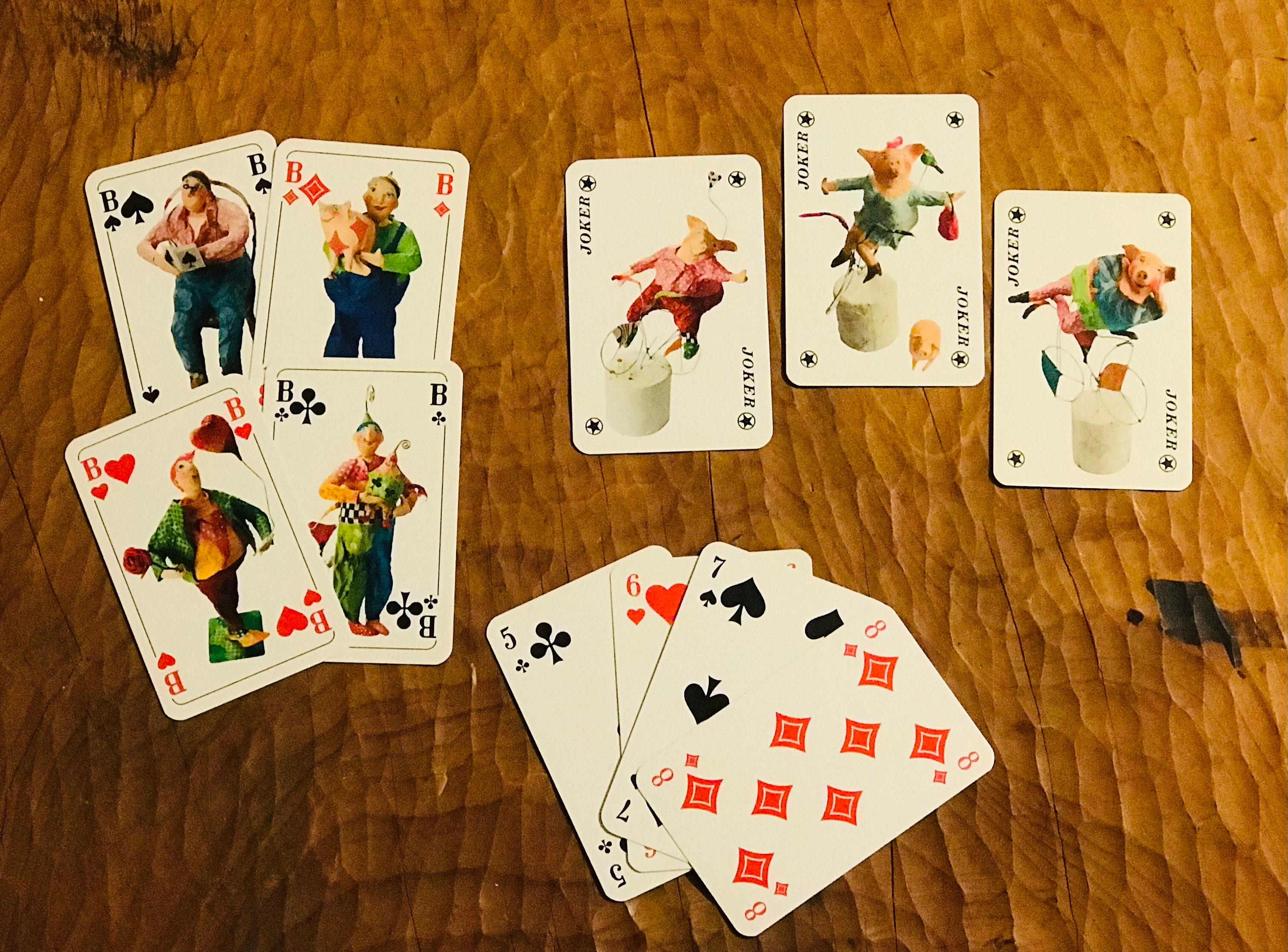 Witzige Weiber und schräge Typen Kartenspiel Rommè Canaster Bridge mehr