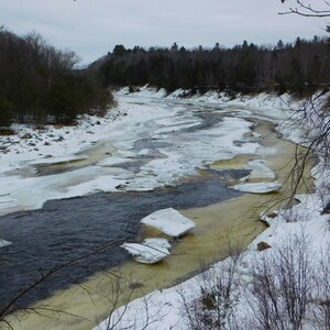 Frozen Sandy River, Franklin County, Maine 2022
