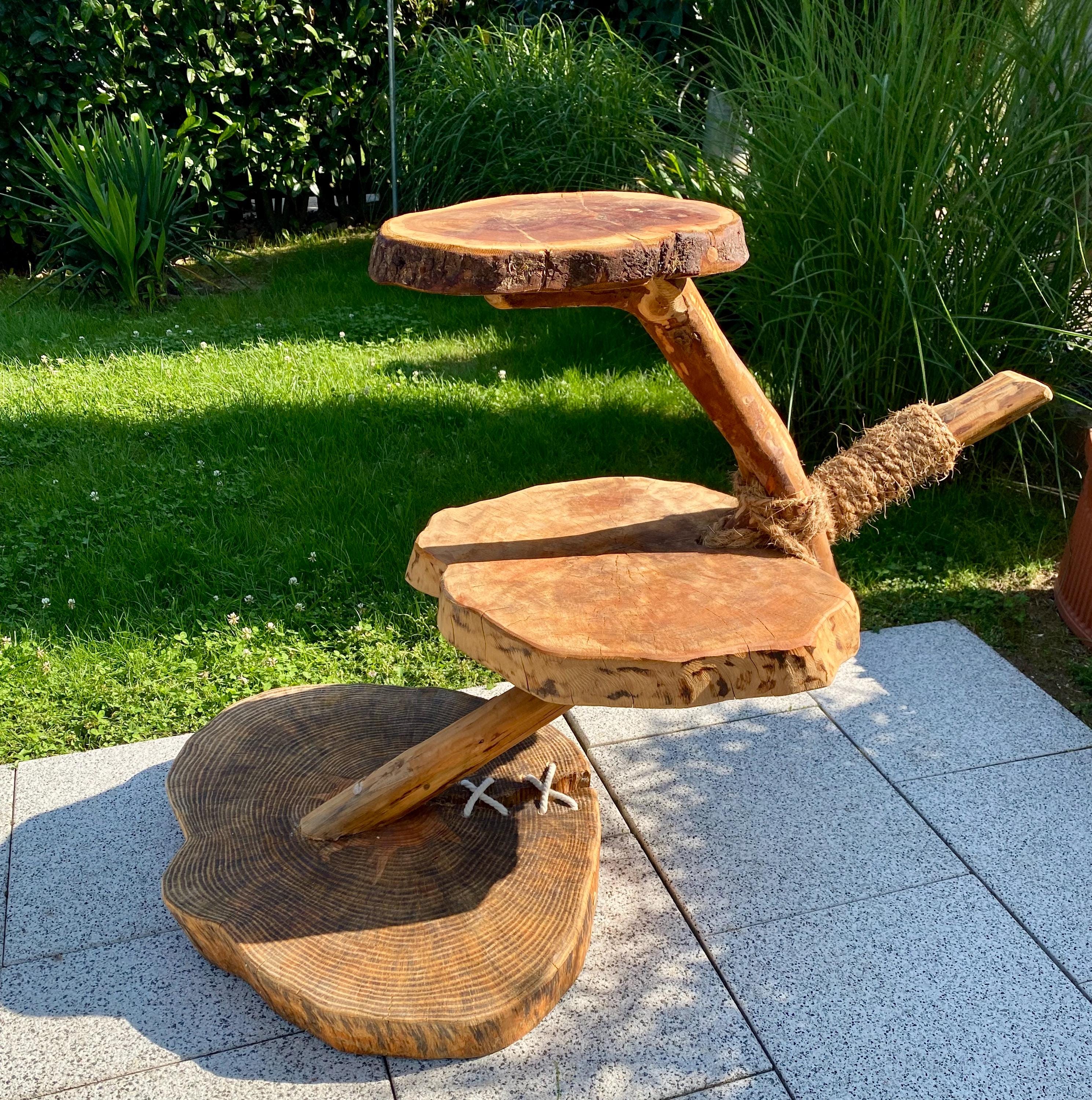 Sturdy scratching post and resting rock for your darling - play dream island made of solid wood