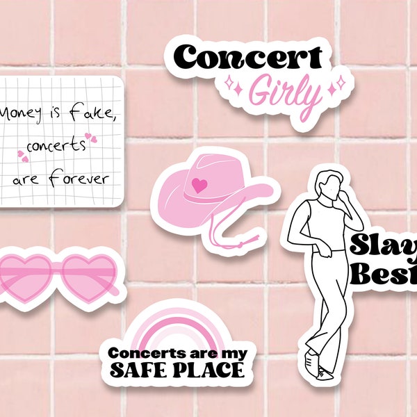 Stickers Concert Girly - Pack of 6 stickers