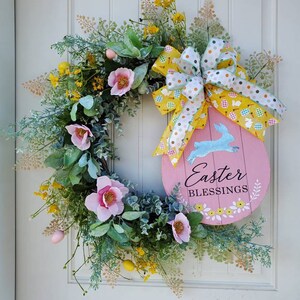 Easter blessings wreath