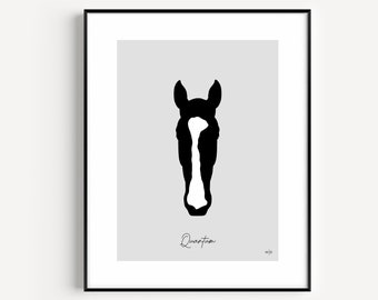 Custom Framed Horse Silhouette Poster