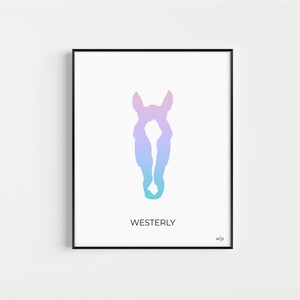 Custom Gradient Horse Silhouette Digital Download