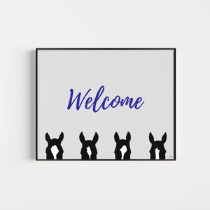 Welcome Peekaboo Horse Instant Download Print