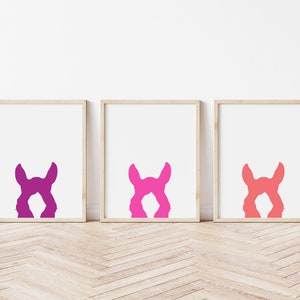Neon Fuschia Peekaboo Horse Print