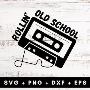 Retro Cassette Tape SVG: 80s 90s Throwback Design (Digital Download)