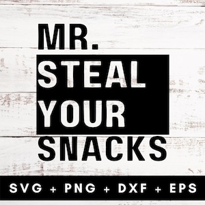 Mr Steal Your Snacks Svg, peuter jongen Svg, Funny Kids Svg, Free Spirit Svg, Big Brother Svg, één jaar oude Svg, twee jaar oude Svg