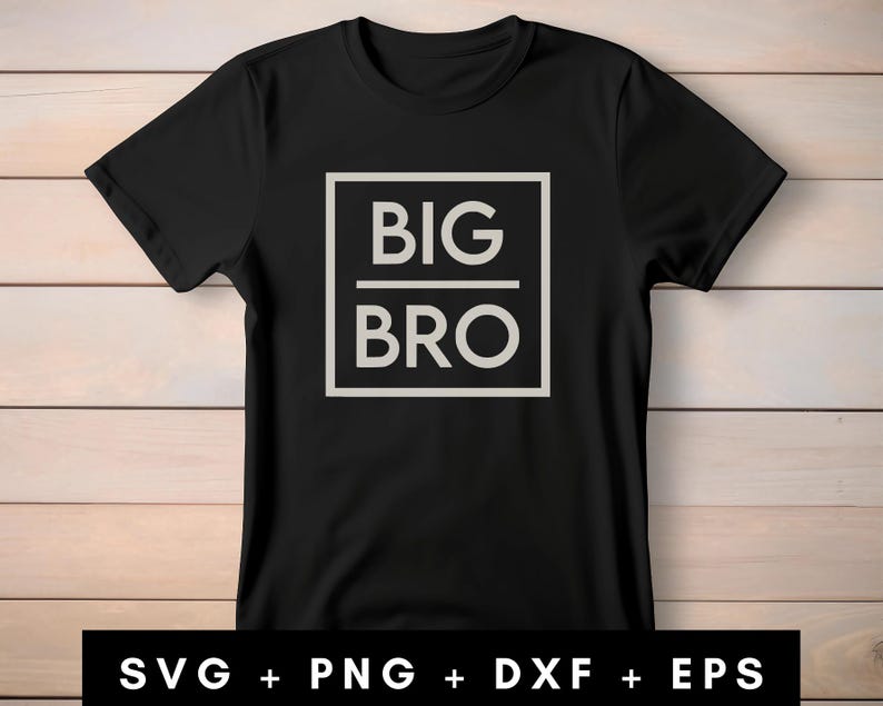 Big Bro SVG Design, Sibling Announcement Shirt (digital Download) - Etsy