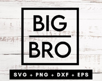 Big Bro SVG Design, Sibling Announcement Shirt (Digital Download)