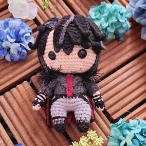 The hottest man in Tevyat, the biggest cake owner, the Duke of the Fortress of Meropide, the man himself Wriothesley handmade amigurumi