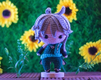 Erudito Alhaitham de Sumeru amigurumi, juguete relleno de ganchillo hecho a mano