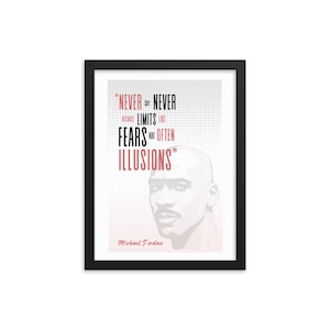 Framed poster - Michael Jordan framed print ready to hang