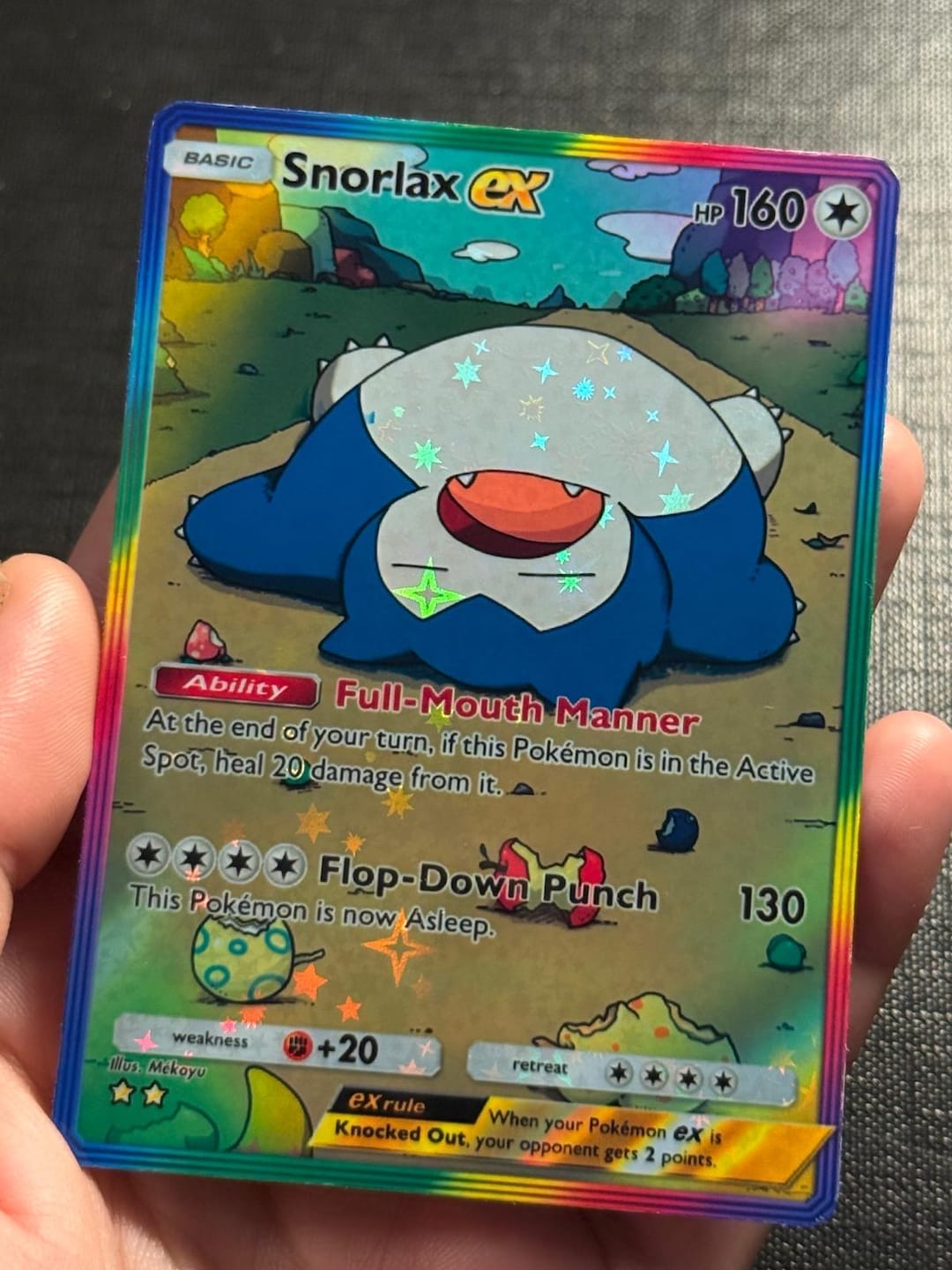 Snorlax Ex Pocket App Tcg Gx Ex Vmax V Card Orica Holographic Pikachu ...