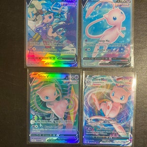 Mew fusion strike vstar rainbow set vmax climax gx ex vmax v Pokémon card Orica holographic Pikachu Pokemon custom made