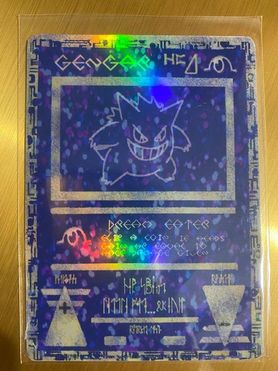 Gengar gx shiny Charizard gx ex vmax v Pokémon card Orica holographic  Pikachu Pokemon celestial lights custom made