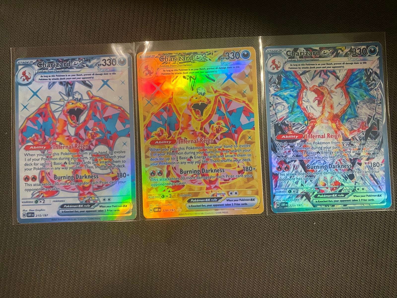 Lot 51 Hyper Rainbow Rare High Quality Proxy Pokémon Cards Charizard,  Umbreon, Pikachu, Calyrex 