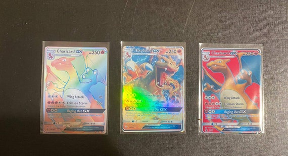 Charizard Vstar Rainbow Set Vmax Climax Gx Ex Vmax V Pokemon Etsy Uk