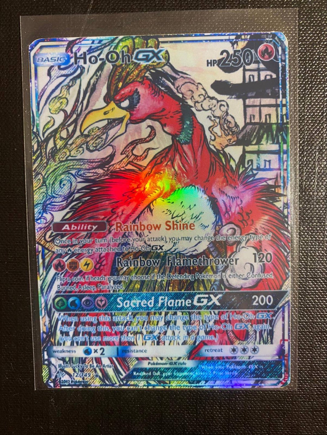 Shadow Lugia Ho Oh Gx Charizard Gx Ex Vmax V Card Orica
