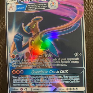 Deoxys garchomp gx ex vmax v Pokémon card Orica holographic Pikachu Pokemon celestial lights  custom made